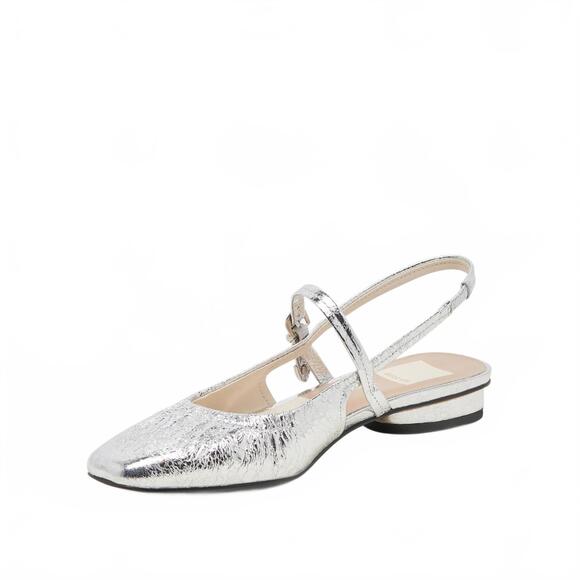 NEW DOLCE VITA women\'s rianne flats in silver